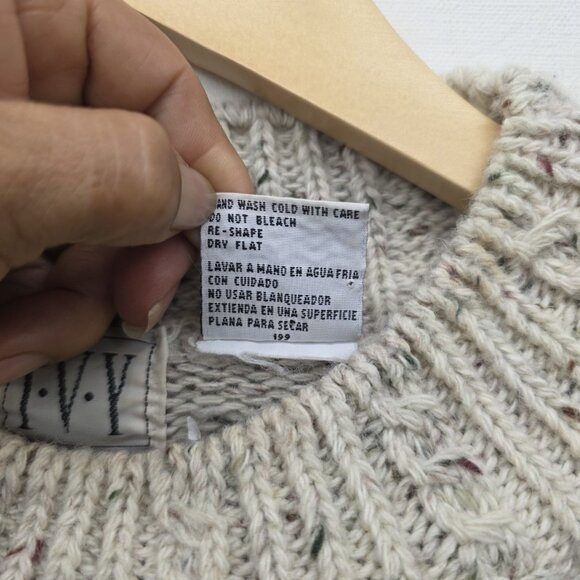 IVY Vintage Deer Bird Acrylic Wool Blend Sweater Women's Size Medium - Picture 7 of 9